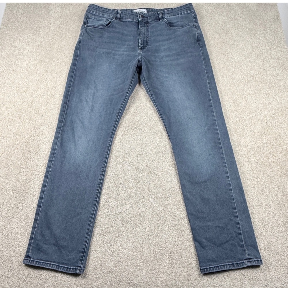 DL1961 Russell Slim Straight Jeans Mens 38x32 Blue Excellent Artisan Indigo